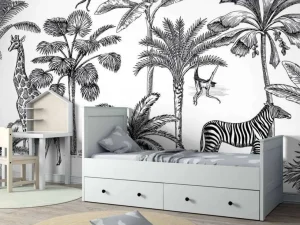 Best Tropisch dierenjungle Kinderkamer | Dieren