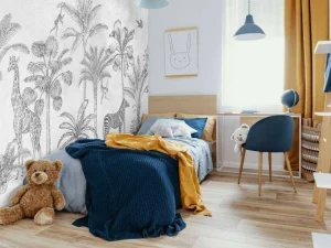 Clearance Tropisch dierenjungle grijs Kinderkamer