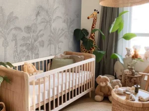 Hot Tropisch dierenjungle groen Kinderkamer | Dieren