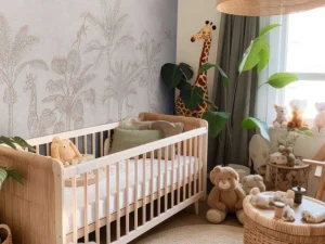 Best Tropisch dierenjungle taupe Kinderkamer | Dieren