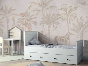Best Tropisch dierenjungle taupe Kinderkamer | Dieren