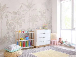 Best Tropisch dierenjungle taupe Kinderkamer | Dieren