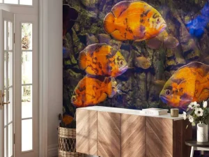Online Tropische vissen en algen fotobehang Dieren