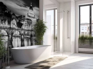 Best Vaticaanstad in zwart-wit fotobehang Architectuur