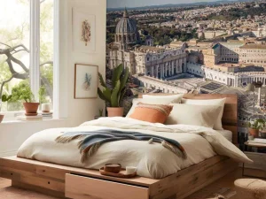 Discount Vaticaanstad met kerst fotobehang Architectuur