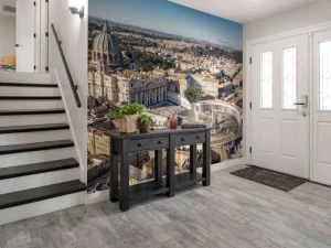 Discount Vaticaanstad met kerst fotobehang Architectuur