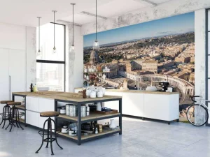 Discount Vaticaanstad met kerst fotobehang Architectuur