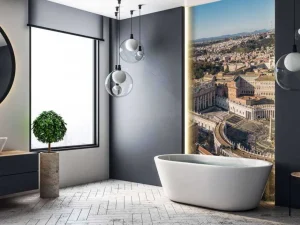 Discount Vaticaanstad met kerst fotobehang Architectuur