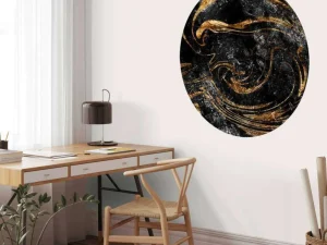 Hot Verfmengsel met gouden verf fotobehang Gang