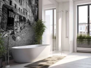 Discount Verlaten dorpje met graffiti fotobehang Tienerkamer | Kunst & Design