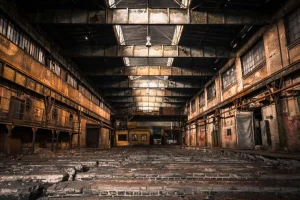 Clearance Verlaten industrieel pand fotobehang Architectuur
