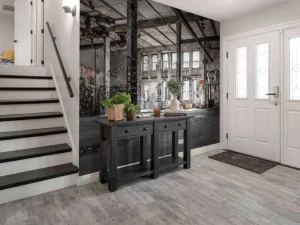 Outlet Verlaten pakhuis met graffiti fotobehang Architectuur | 3d