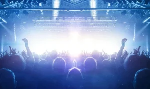 Hot Verlicht concert fotobehang Tienerkamer