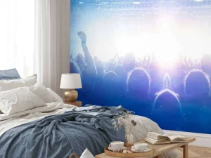 Hot Verlicht concert fotobehang Tienerkamer