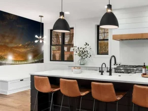 Outlet Verlicht voetbalstadion met wolken fotobehang Tienerkamer | Kinderkamer