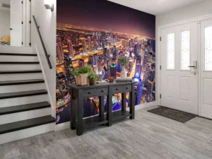 Fashion Verlichte gebouwen in Dubai fotobehang Steden | Architectuur