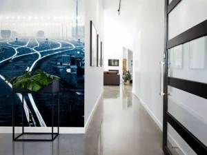 Hot Verlichte spoorwissels fotobehang Transport