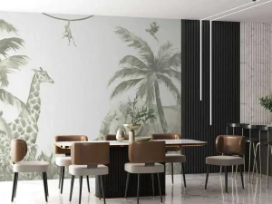 Best Verschillende jungle dieren in groen Kinderkamer | Dieren