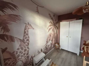 Fashion Verschillende jungle dieren in taupe Kinderkamer | Dieren