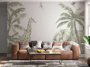 Best Verschillende jungle dieren in groen Kinderkamer | Dieren