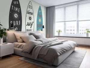 New Verschillende surfboards fotobehang Tienerkamer | Kinderkamer