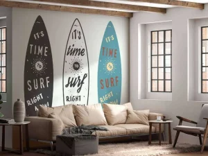 New Verschillende surfboards fotobehang Tienerkamer | Kinderkamer