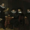 Best Vier doelheren der kloveniersdoelen fotobehang Kunst & Design