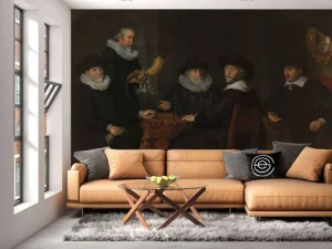 Best Vier doelheren der kloveniersdoelen fotobehang Kunst & Design