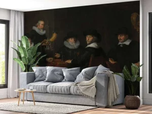 Best Vier doelheren der kloveniersdoelen fotobehang Kunst & Design