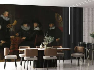 Best Vier doelheren der kloveniersdoelen fotobehang Kunst & Design