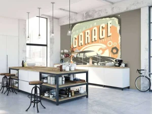 Sale Vintage auto embleem fotobehang Kinderkamer | Transport