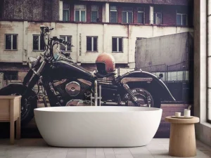 New Vintage motor fotobehang Tienerkamer | Transport