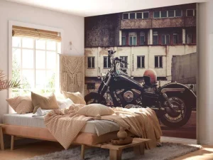New Vintage motor fotobehang Tienerkamer | Transport