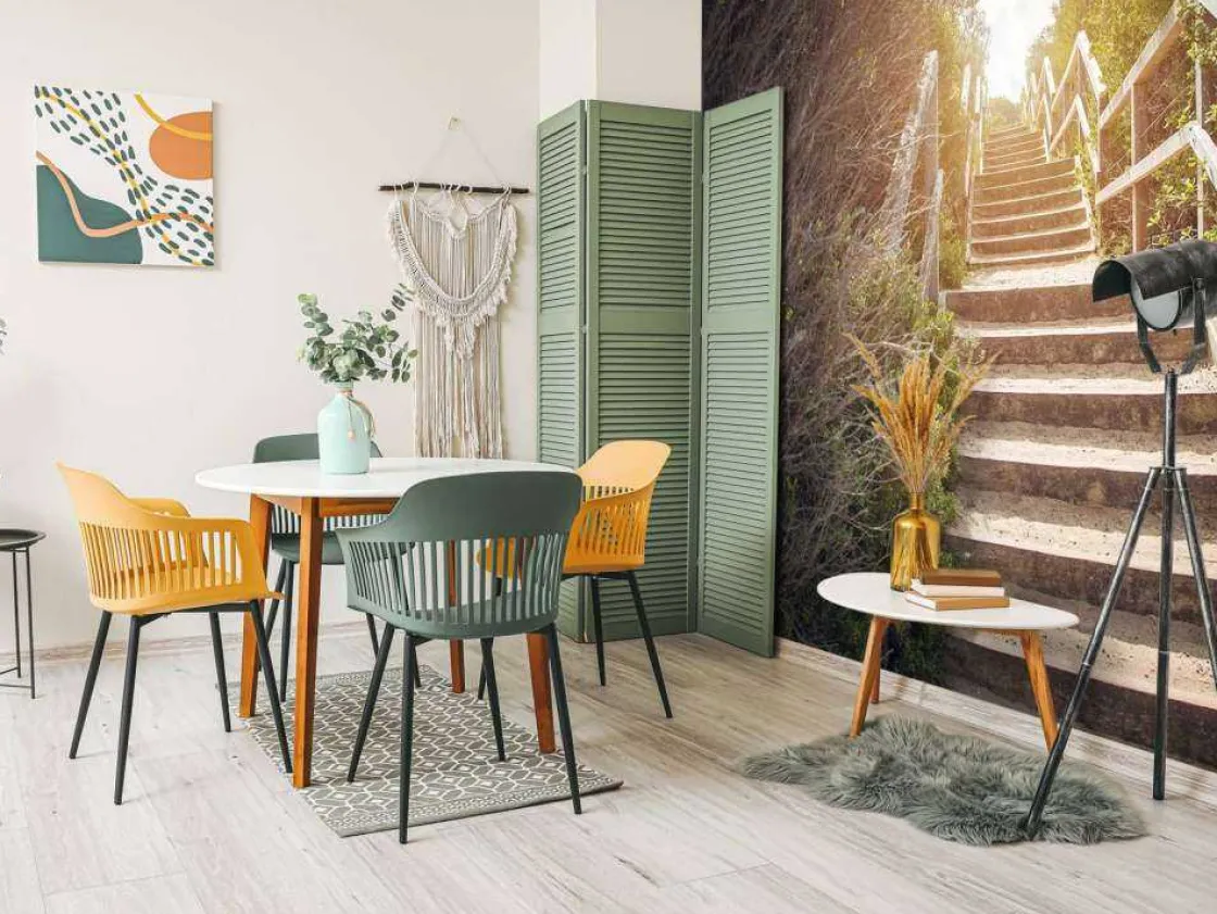 Hot Vintage trap in de natuur fotobehang Architectuur
