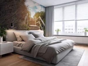 Hot Vintage trap in de natuur fotobehang Architectuur