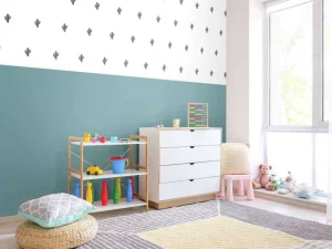 Fashion Vlakken en cactussen Kinderkamer