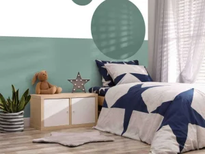 New Vlakken en cirkels, groen Kinderkamer