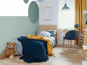 New Vlakken en cirkels, groen Kinderkamer