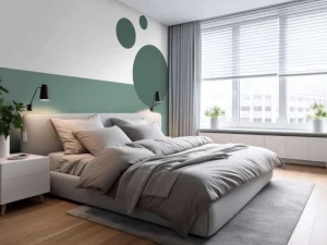 New Vlakken en cirkels, groen Kinderkamer