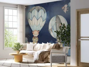 Online Vliegende dieren blauw Babykamer | Dieren