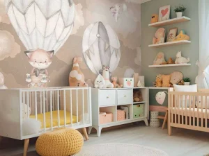 Sale Vliegende dieren taupe Babykamer | Dieren