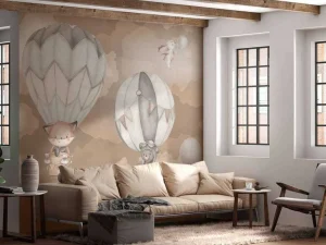 Sale Vliegende dieren taupe Babykamer | Dieren