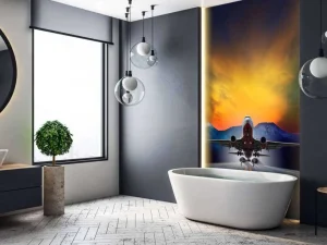 Outlet Vliegtuig stijgt op fotobehang Tienerkamer | Transport