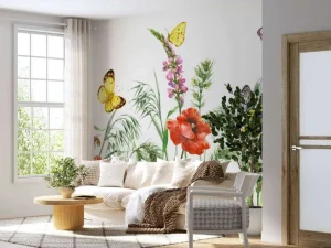 Best Vlinders in de natuur design fotobehang Dieren | Bloemen