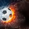 Best Voetbal met veel kracht fotobehang Tienerkamer | Kinderkamer