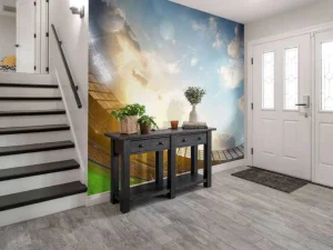 Best Voetbalstadion met zonsopkomst fotobehang Tienerkamer | Kinderkamer
