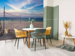 Outlet Volleybalveld op het strand fotobehang Tienerkamer