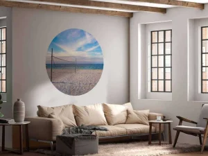 Outlet Volleybalveld op het strand fotobehang Tienerkamer