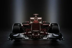 Online Voorzijde van een rode Formule 1-auto fotobehang Kinderkamer | Transport