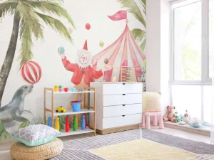 Fashion Vrolijke circus dieren Kinderkamer